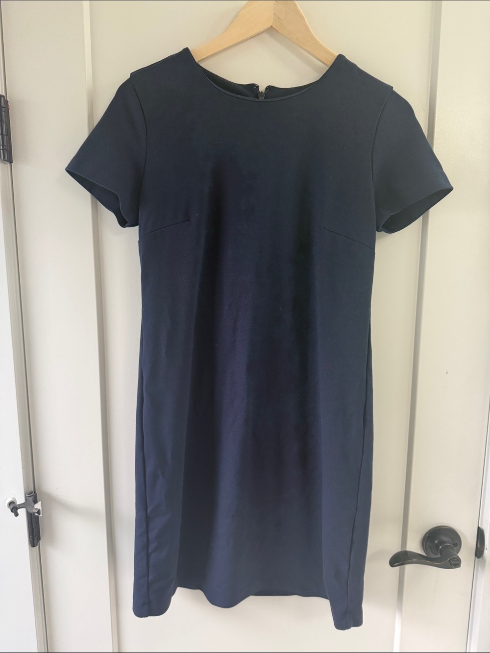 J. Crew Navy Short Sleeve Shift Dress